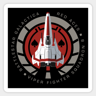 Viper Squadron 8 - Red Aces Sticker